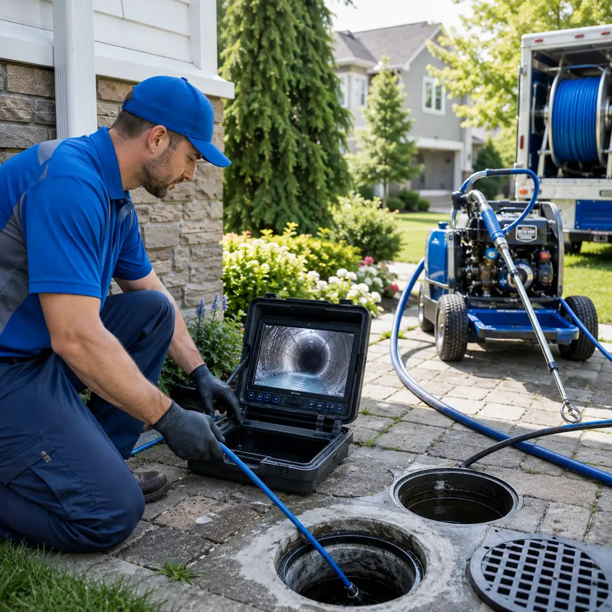 Outdoor drain cleaning professionals serving Hillsboro, MD