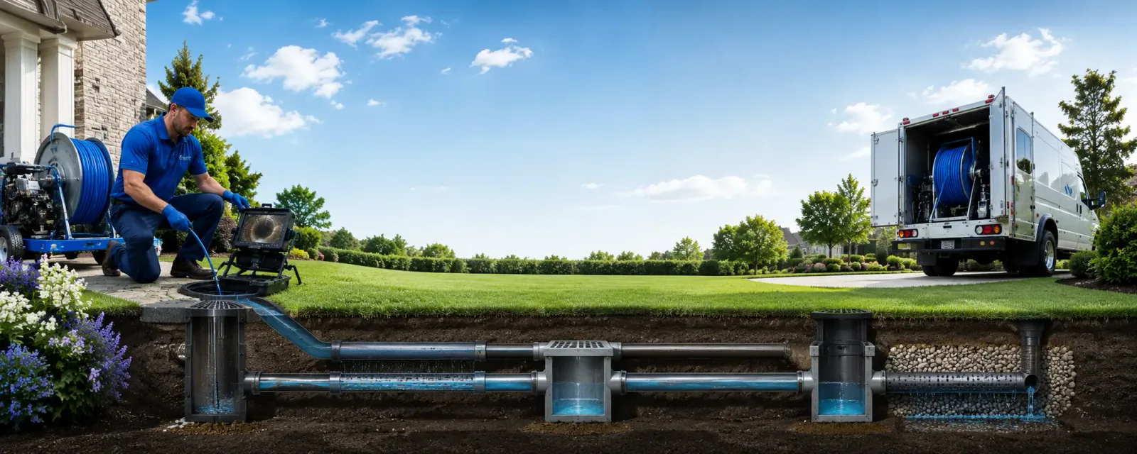 Outdoor drain cleaning information for Hillsboro, MD